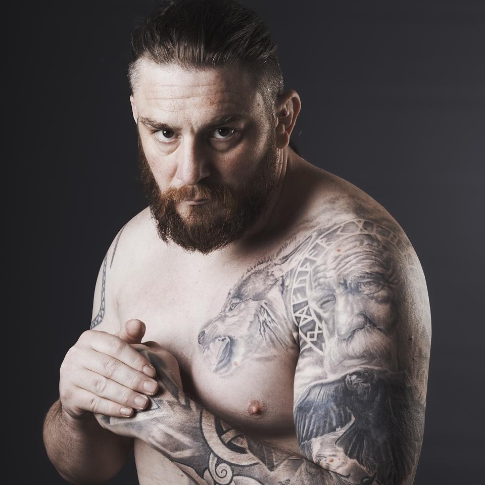 Ross Lavery - athletic study, tattoos